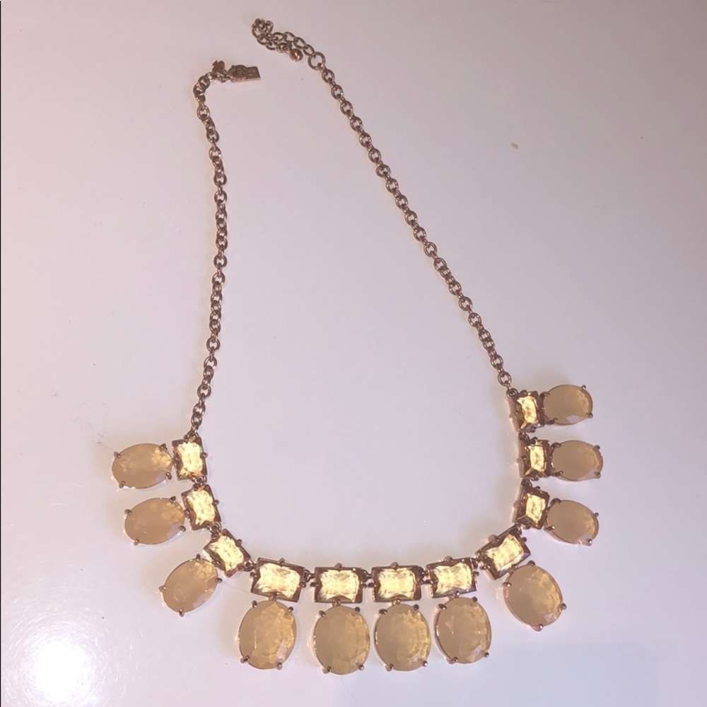 Kate spade necklace, pink and rose gold accents